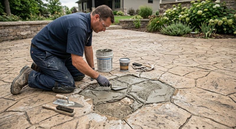 Decorative Concrete Repair in Everett, WA